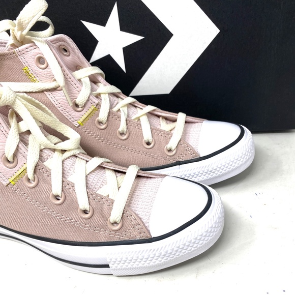 Converse Ctas High Top Casual Sneakers Women's Skate Stone Mauve Canvas A05064F - Picture 9 of 11